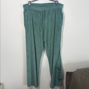 Pink Velour Track or Lounge Pants - Sz L